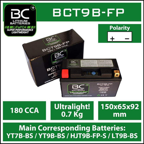 BCT9B-FP - YT7B-BS  12V Lithium Battery for Motorcycles – bcbattery.us