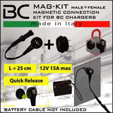 Kit Connessione Magnetica per caricabatteria BC MAG-KIT (M+F) - BC Battery Controller